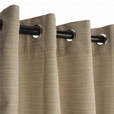 Hammock Source CUR108SAGRSN 50 x 108 in. Sunbrella Outdoor Curtain with Nickel Plated Grommets&#44; Dupione Sand   